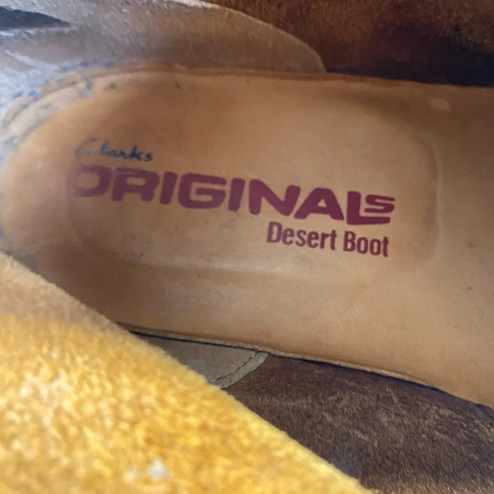 CLARKS Originals Desert Boot Brown‎ Leather Men's Size 10,Comfort,Ankle